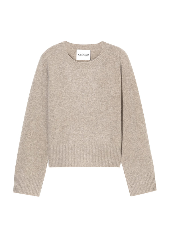 Closed Maglia Girocollo Lana Beige