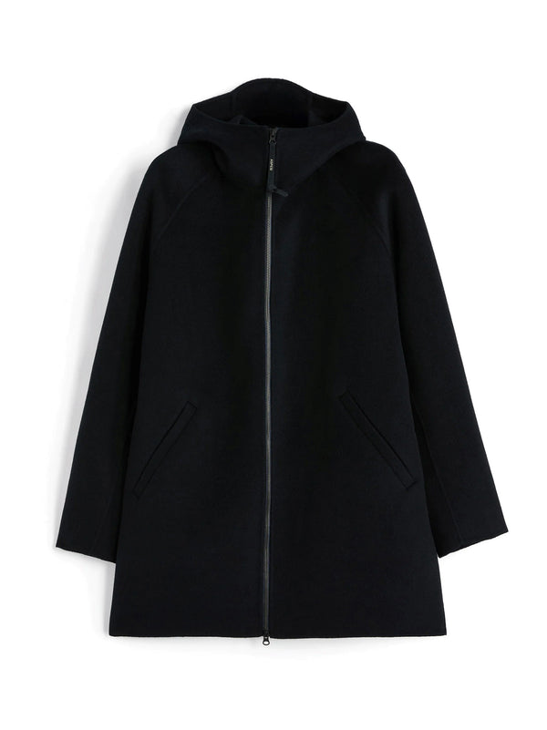 Aspesi Giubbotto Super Doppel In Lana Navy