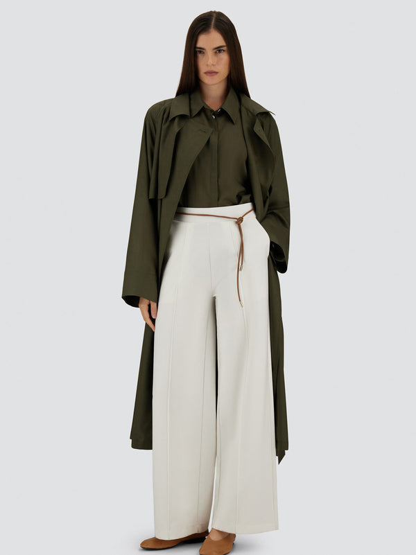 Herno Trench Medio Verde Militare-2