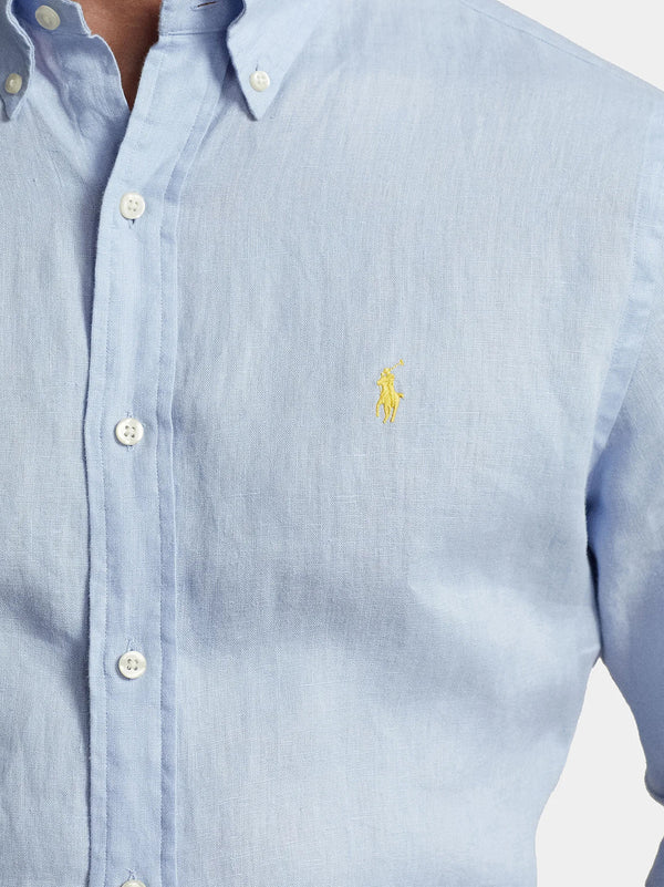 Slim-fit linen shirt-2