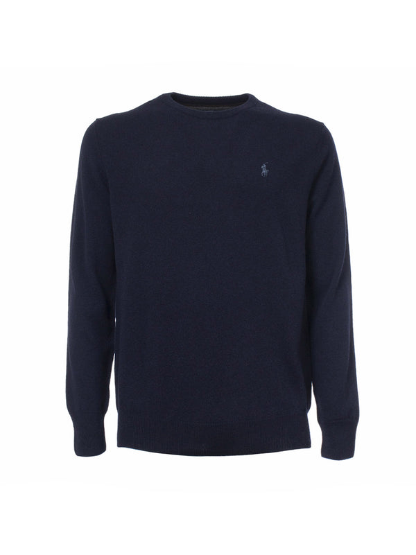 Wool crew neck sweater