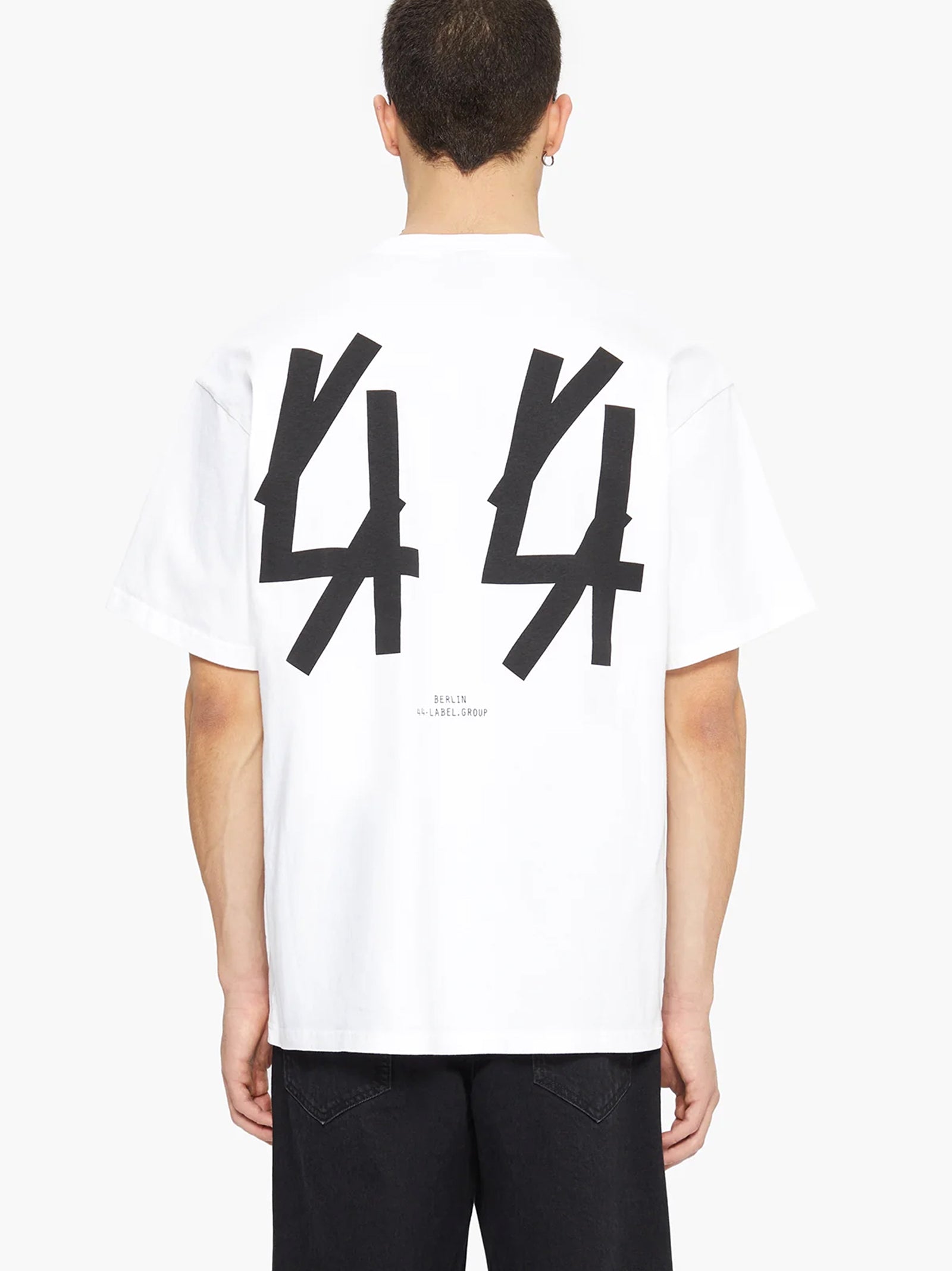 44 Label T-Shirt Jersey Bianca-2