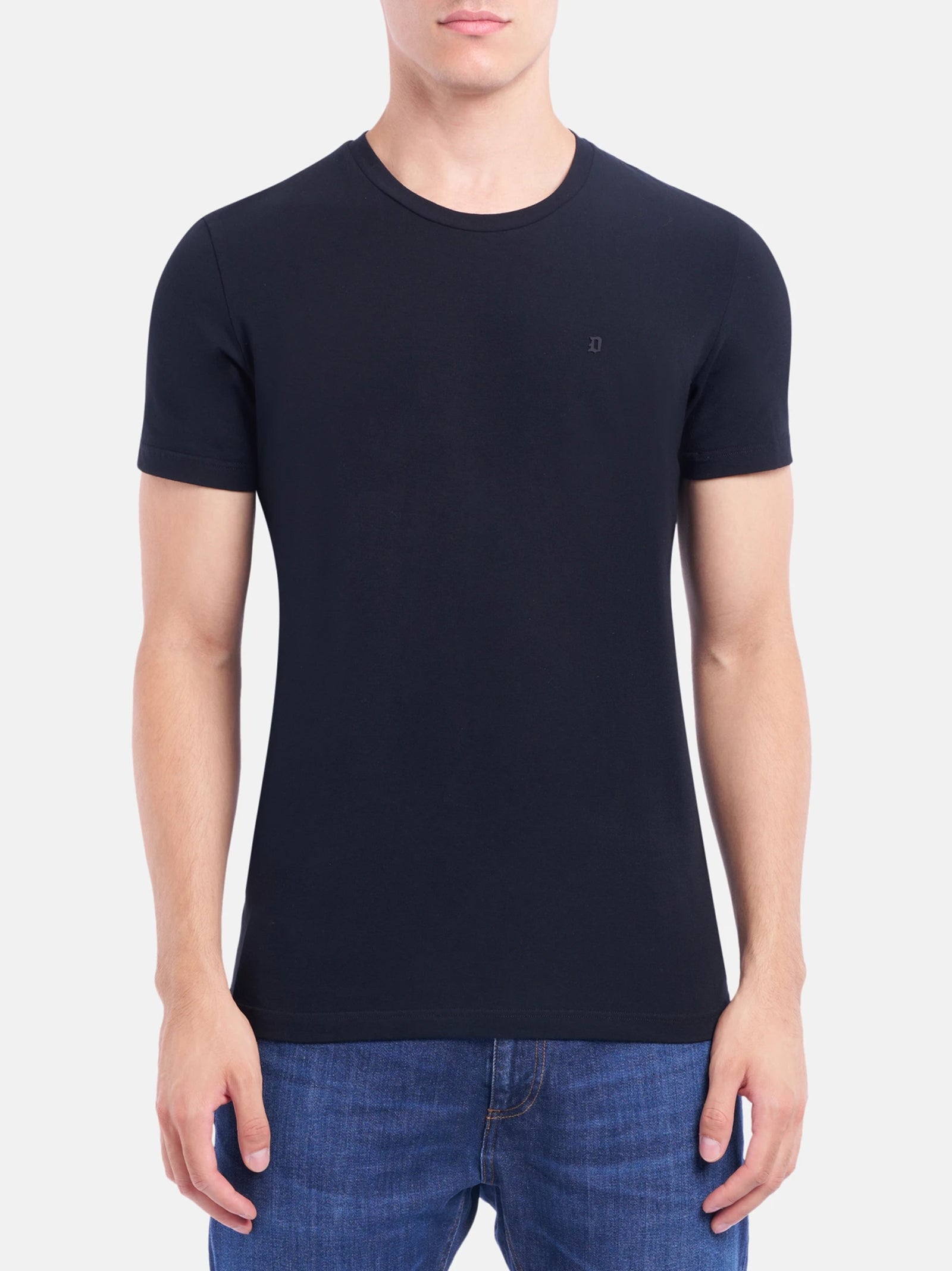 T-Shirt Dondup Girocollo Slim In Jersey Stretch-2