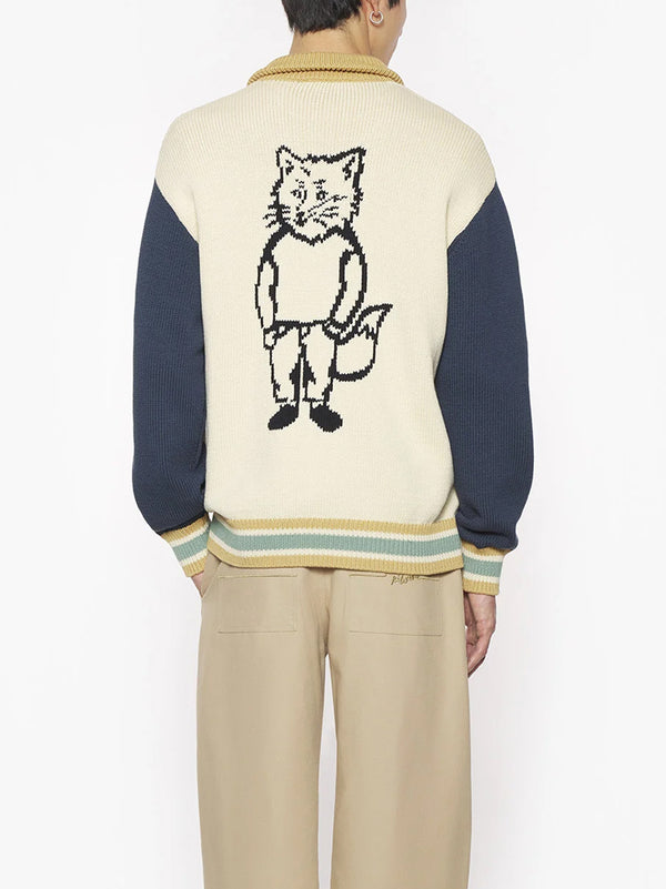 Knitted College Blouson-2