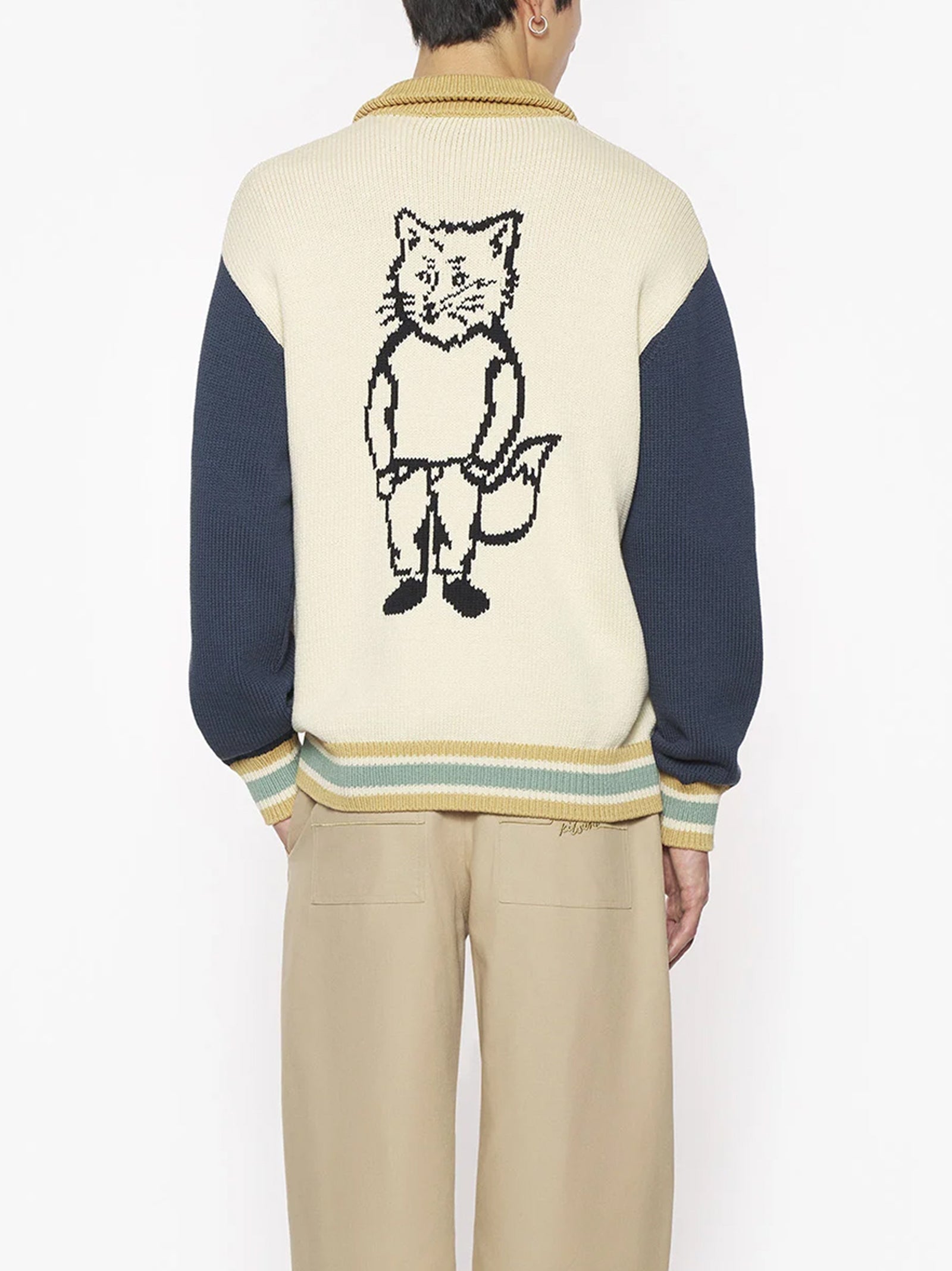 Knitted College Blouson-2