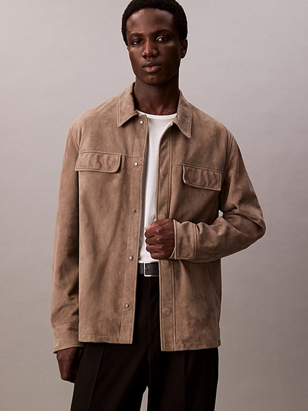 Calvin Klein Suede Shirt Jacket-2