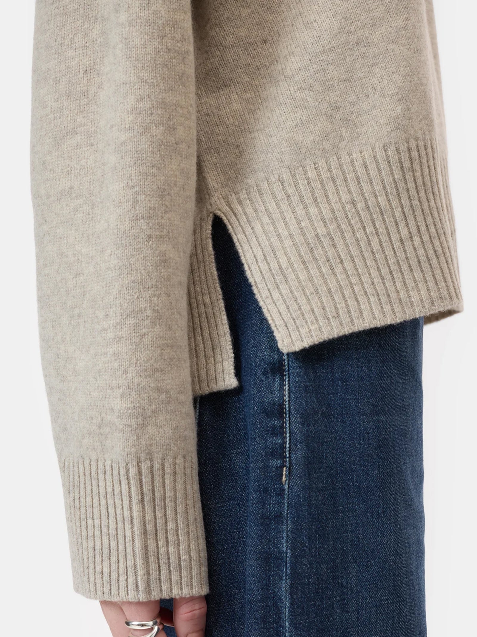 Closed Maglia Girocollo Lana Beige-4