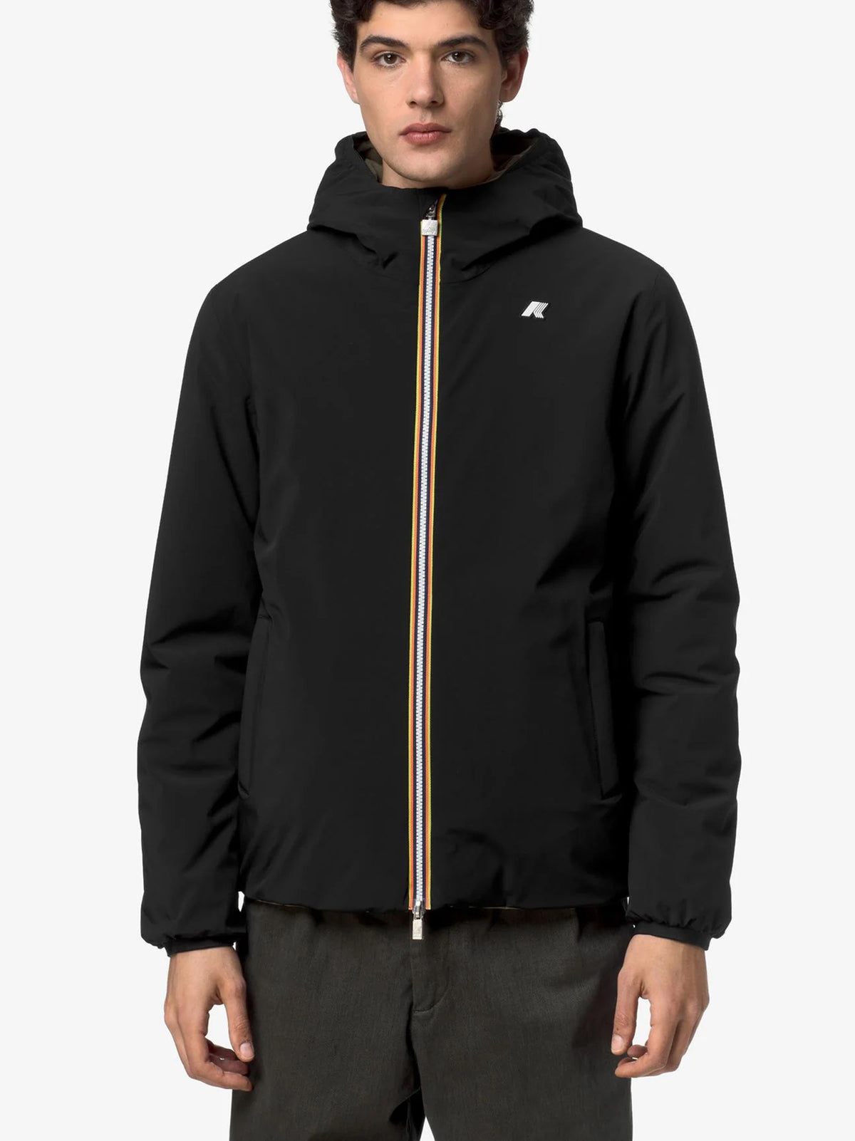 K-Way Jack St Warm Double Black Pure - Green Army-3