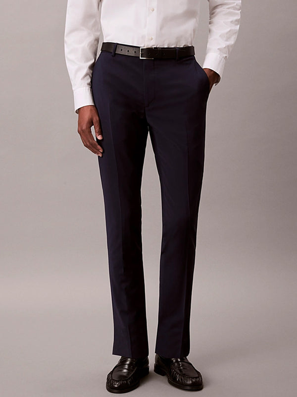 Pantaloni In Lana Tropical Slim-2