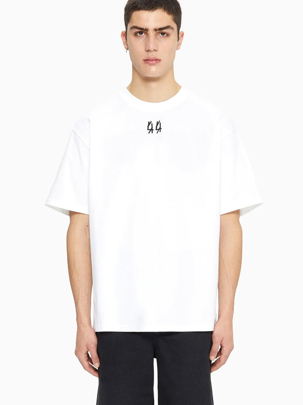 44 Label T-Shirt Jersey Bianca