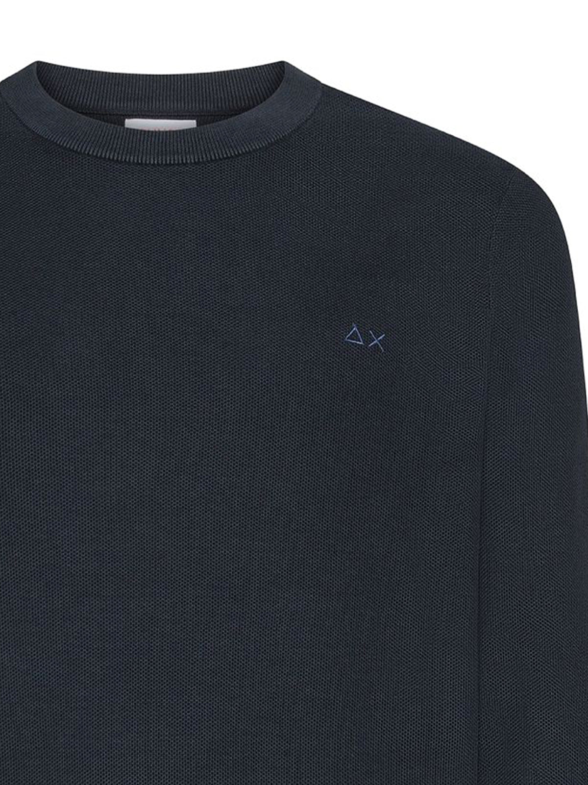 Sun68 Maglia Girocollo Cotone Navy Blue-2