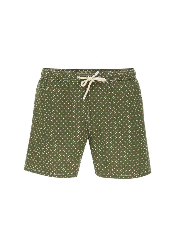 Saint Barth Boxer Mare Swimshort Dew Tie Verde