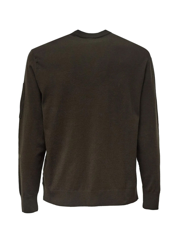 Cp Company Maglia Girocollo Lana Merino Ivy Green-2