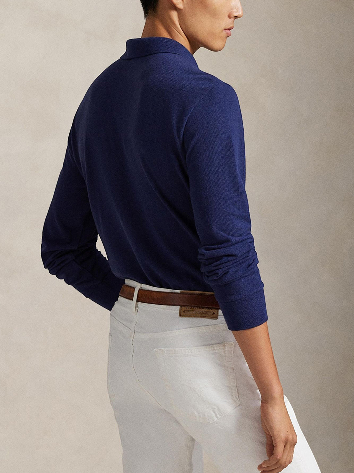 Polo Ralph Lauren Polo Piquet Maniche Lunghe Blue-3