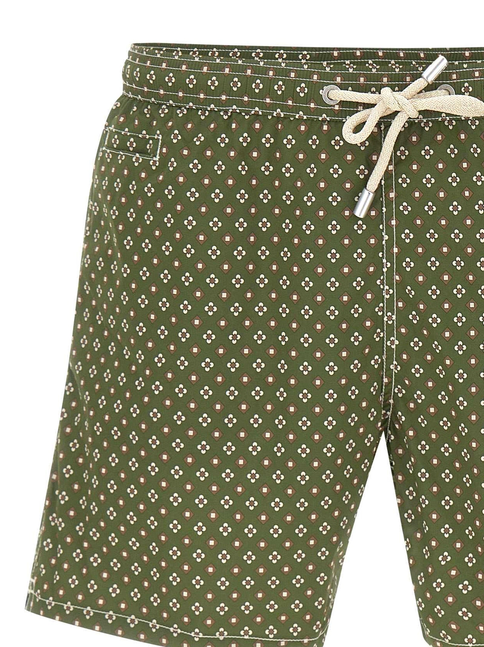 Saint Barth Boxer Mare Swimshort Dew Tie Verde-3