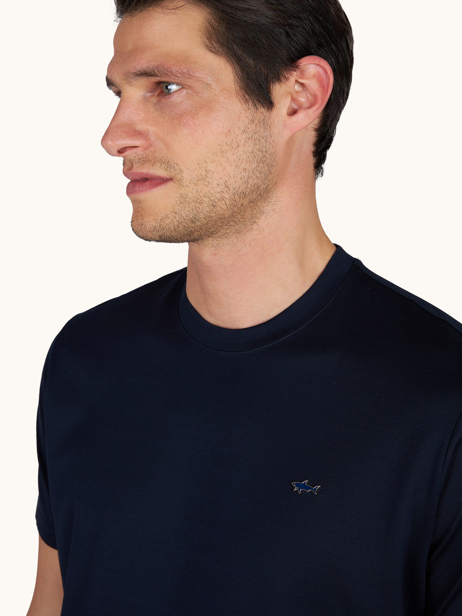 T-Shirt In Jersey Di Cotone Double Mercerised-4