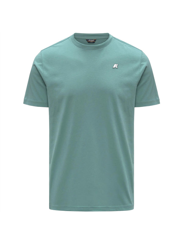 T-Shirt Odom Jersey Slim Green Mine di K-WAY - uomo green mine