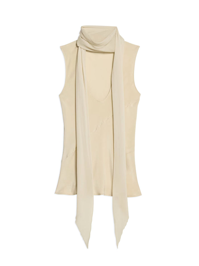 Sleeveless Scarf Top-1