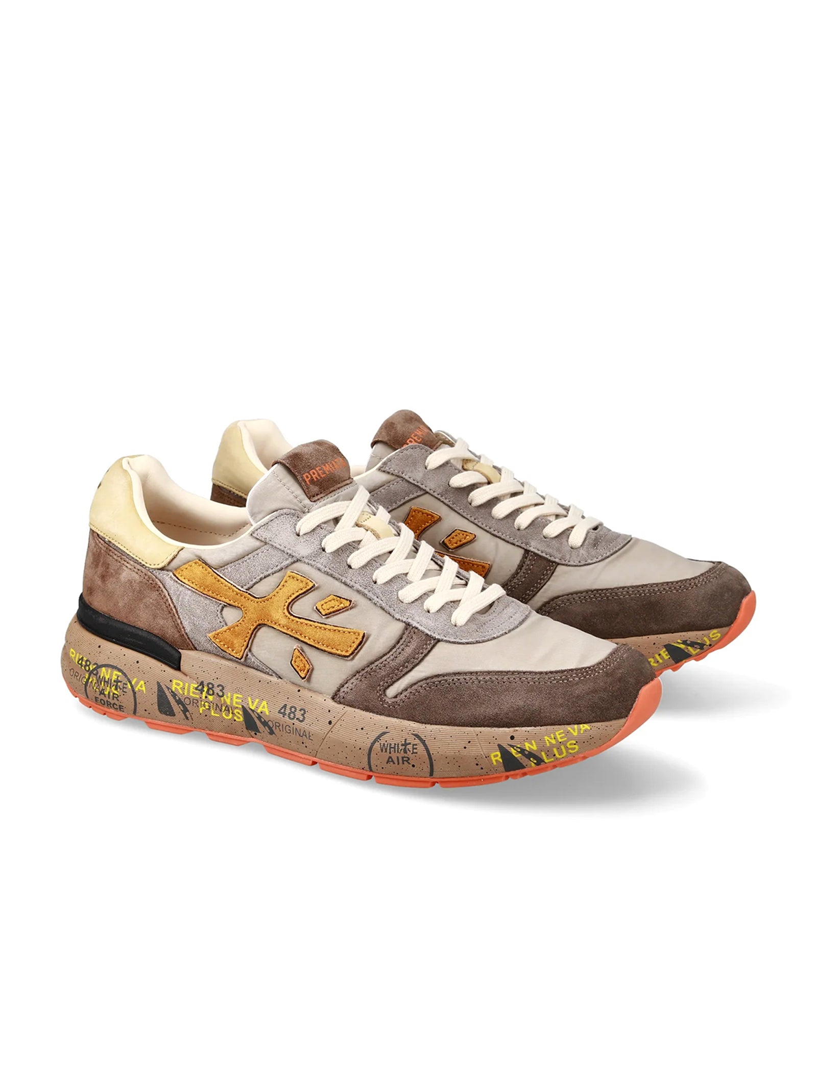 Premiata Sneakers Mickvar 7866 Taupe/Brown-2