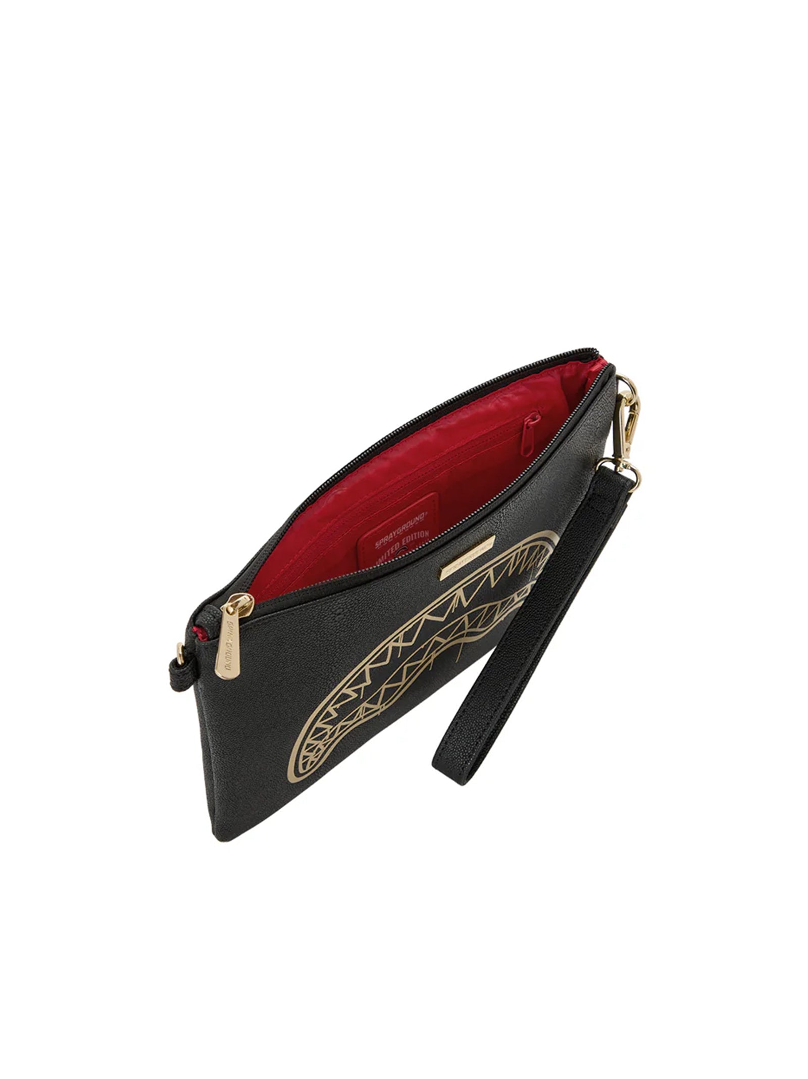 That Gold Drap Crossbody Pouchette-4