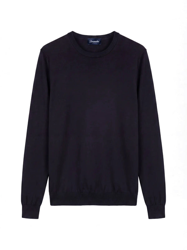 Maglia Girocollo In Cotone