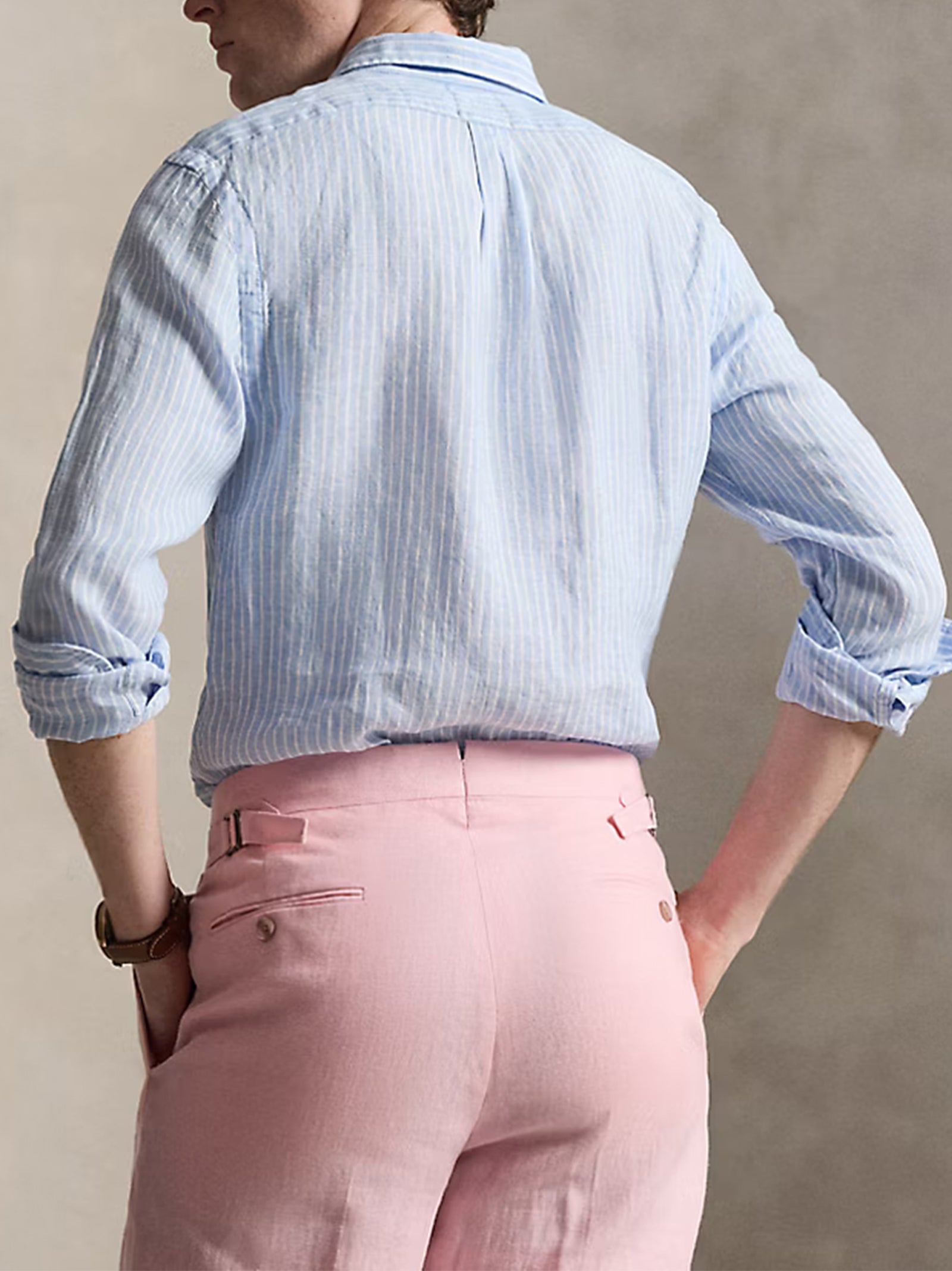 Polo Ralph Lauren Camicia Lino Rigata-3