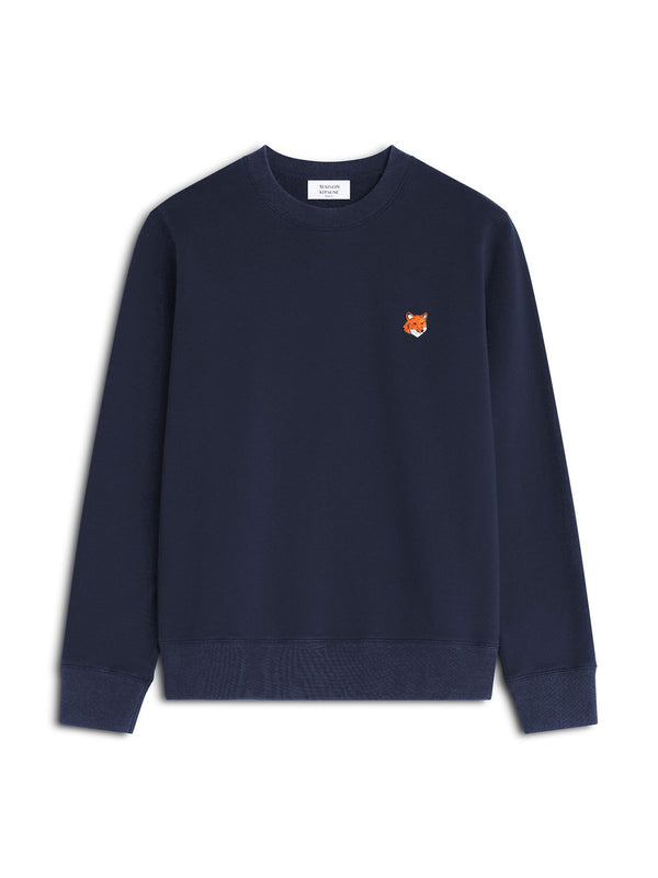 Maison Kitsune Fox Head Regular Sweatshirt Navy