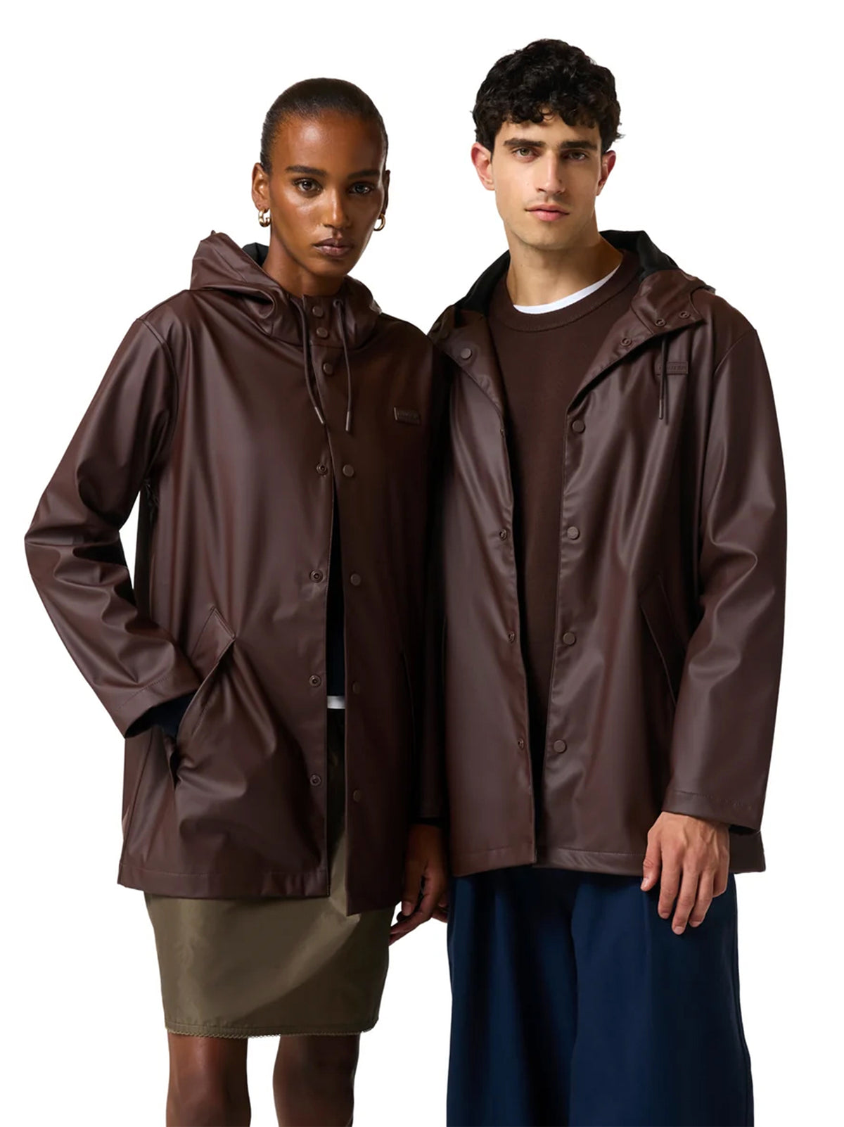 Giubbino Jo Pu Raincoat Cioccolato-3