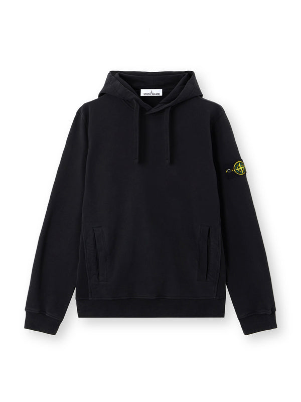 Stone Island Felpa Vestibilità Regular Con Cappuccio E Tasca A Marsupio