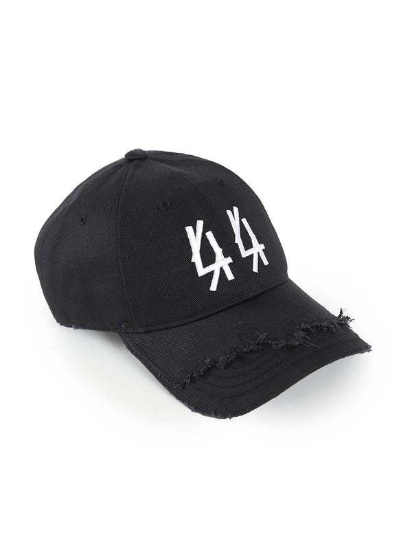 44 Label Raw Logo Cap Baseball Black