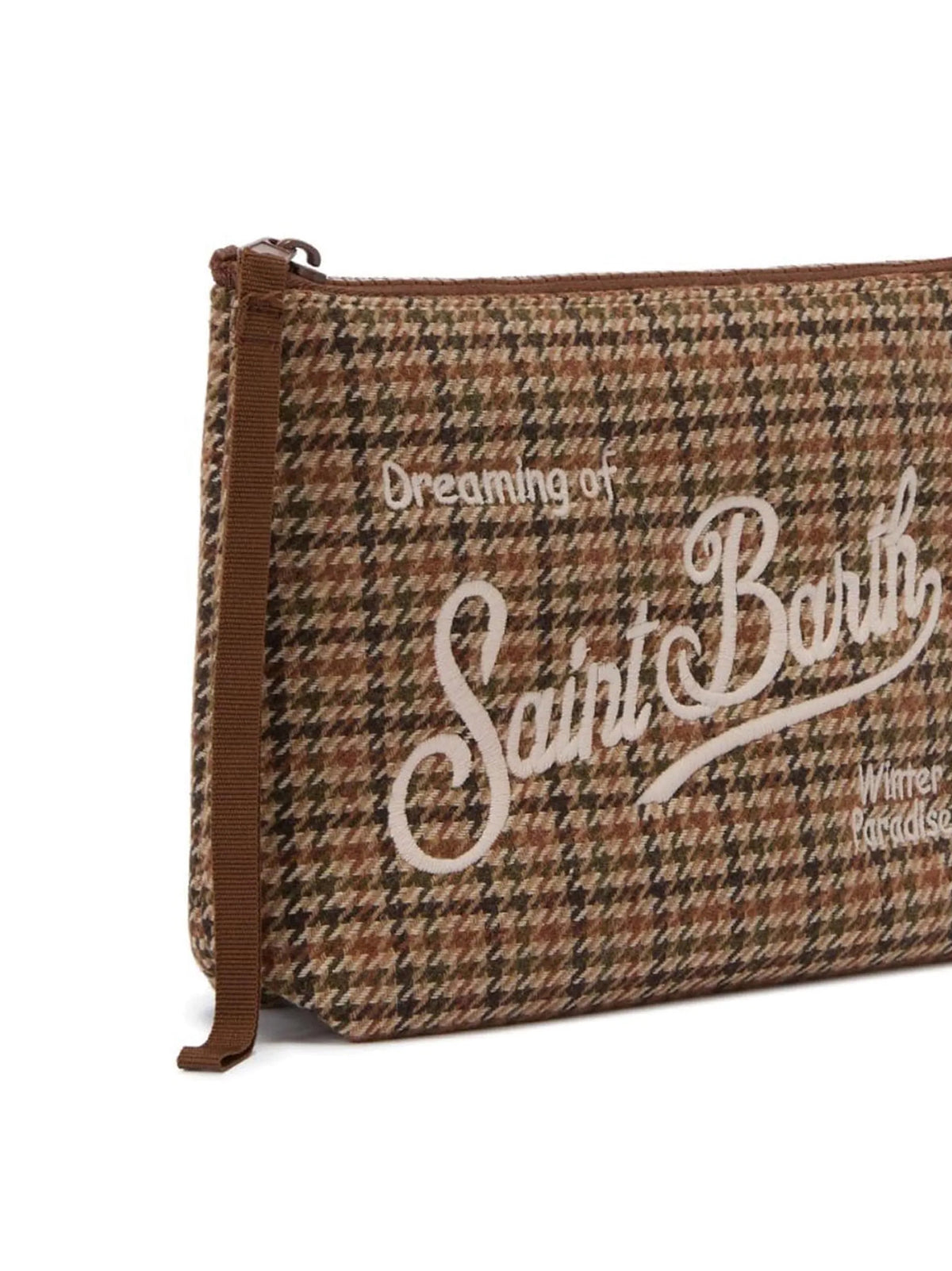 Saint Barth Pochette Aline Wool Pdp Brown-3