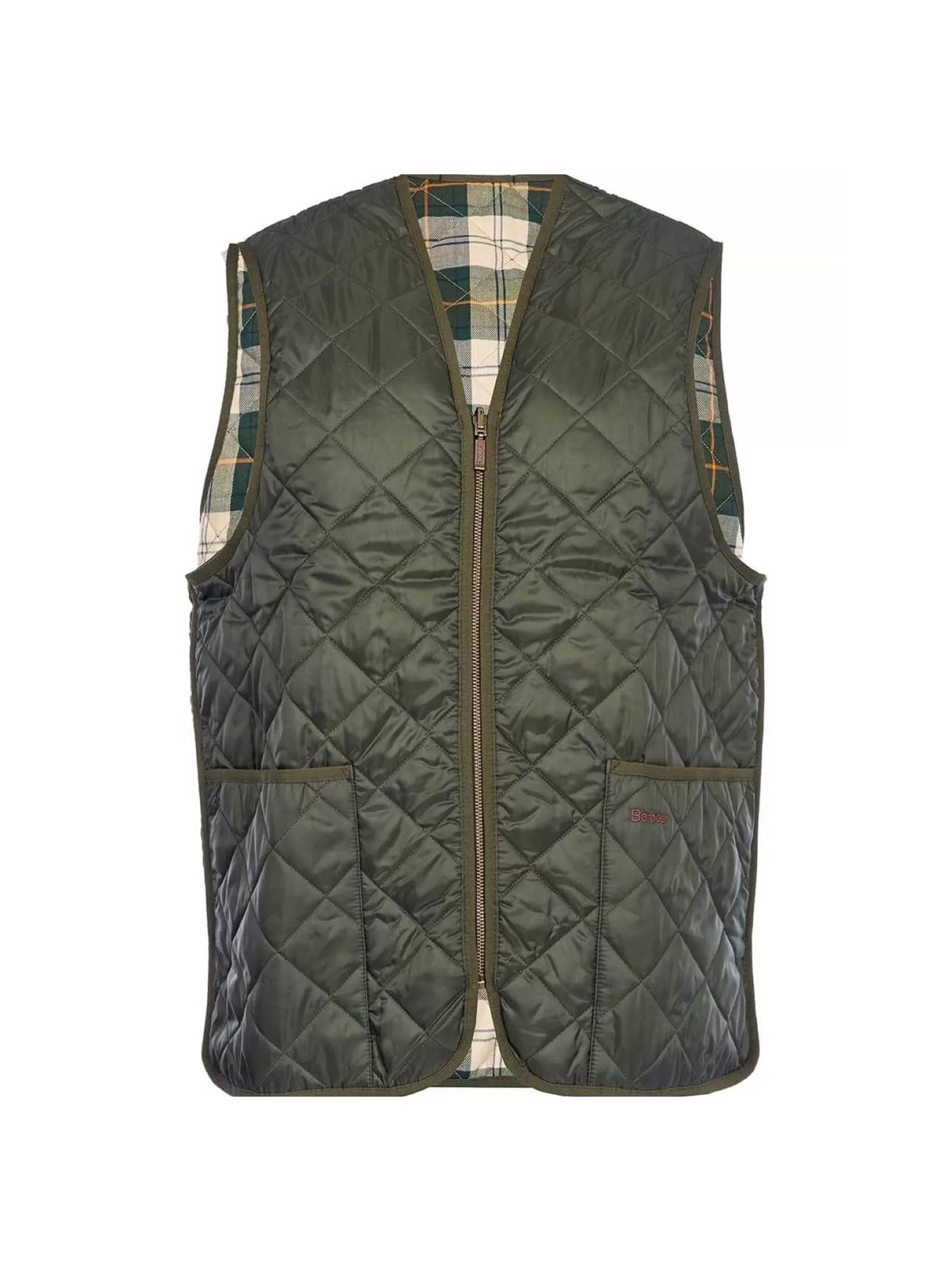 Quilted Vest With Zip In The Lining-1