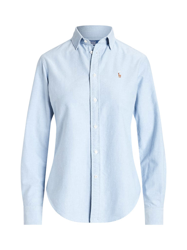 Polo Ralph Lauren Camicia Slim Celeste