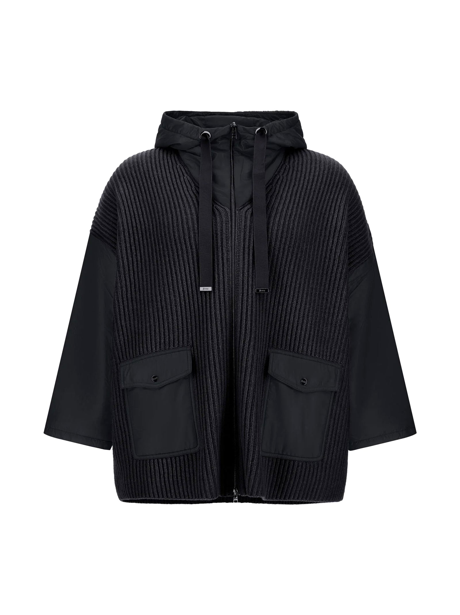 Herno Giacca Resort In Wool G.5 E Nylon Ultralight Nera-1