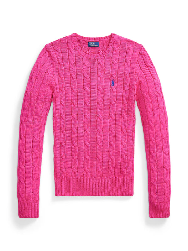 Maglia A Girocollo In Cotone A Trecce