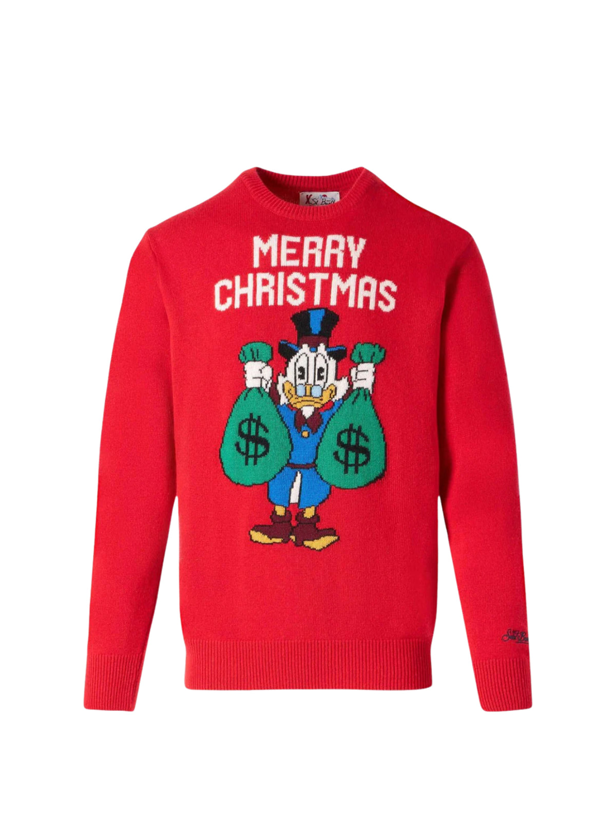 Saint Barth Maglia Girocollo Xmas Scrooge Rossa-1
