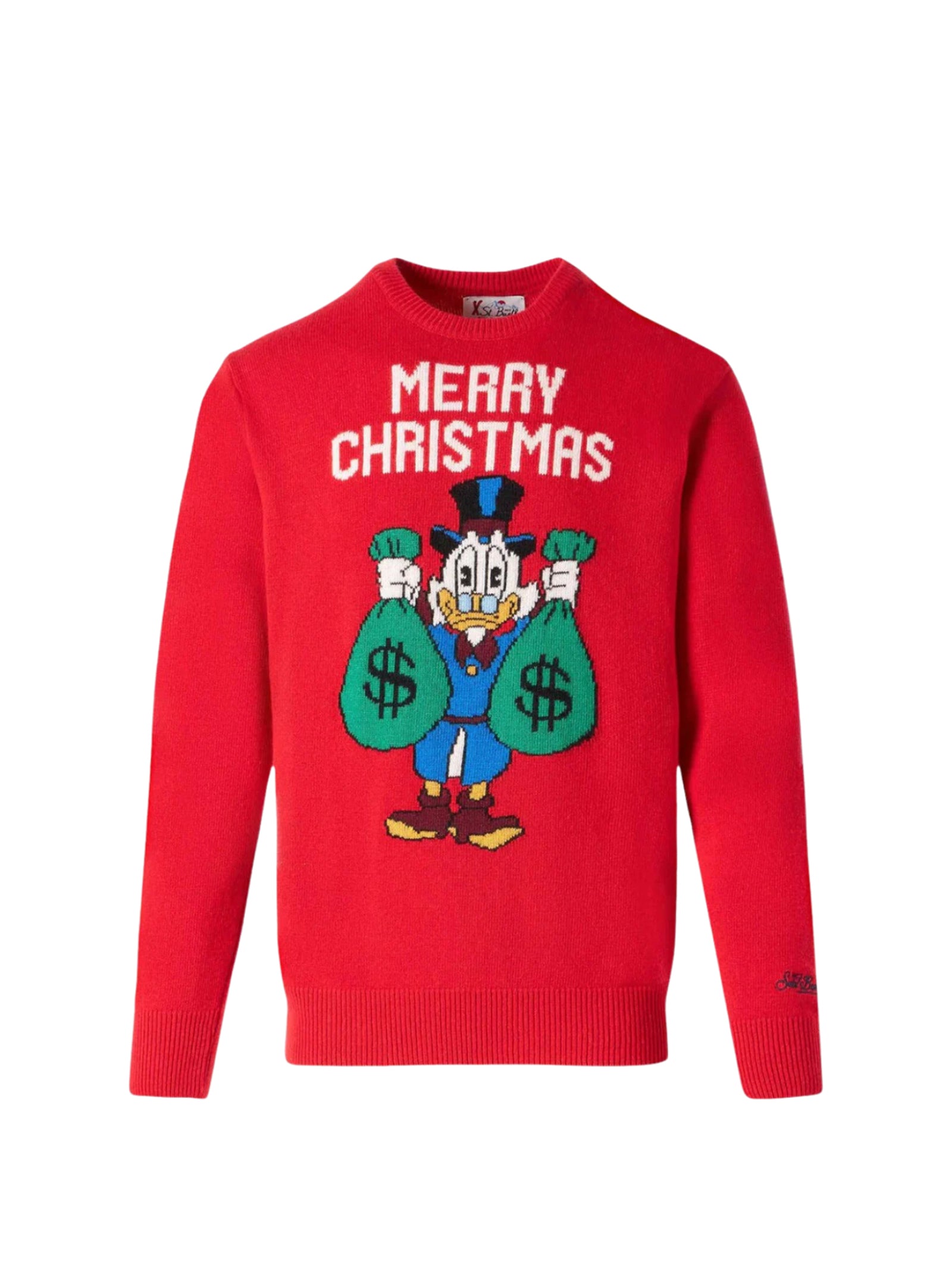 Saint Barth Maglia Girocollo Xmas Scrooge Rossa-1