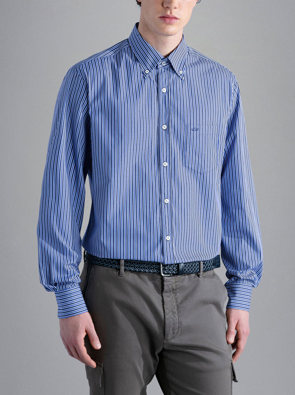 Camicia In Popeline Di Cotone Righe-2