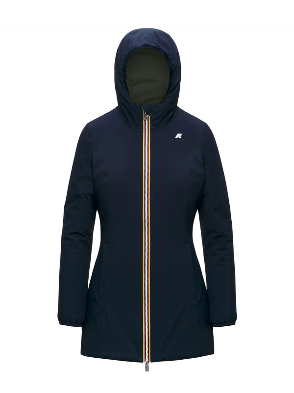 GIACCA DENISE WARM DOUBLE BLUE VERDE-K-WAY-K6128UW AG5
