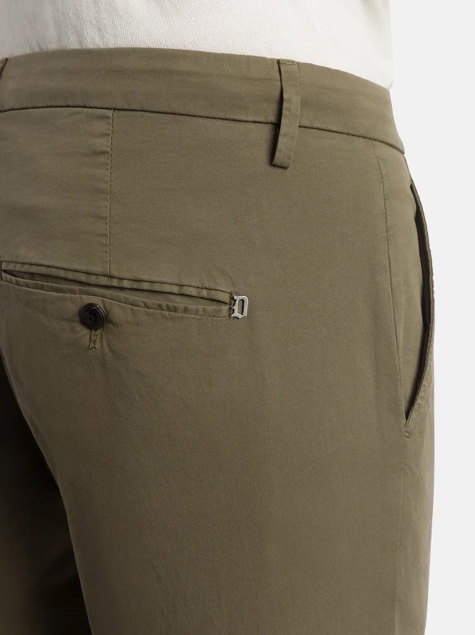 Dondup Pantaloni Gaubert Slim In Gabardina Leggera Divisa-4