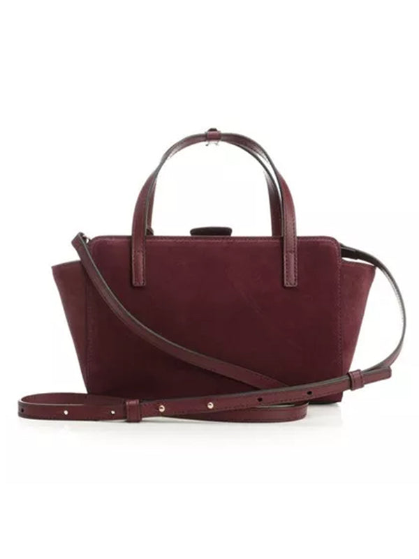 Hidesins Bag Flap S Suede Prugna-2