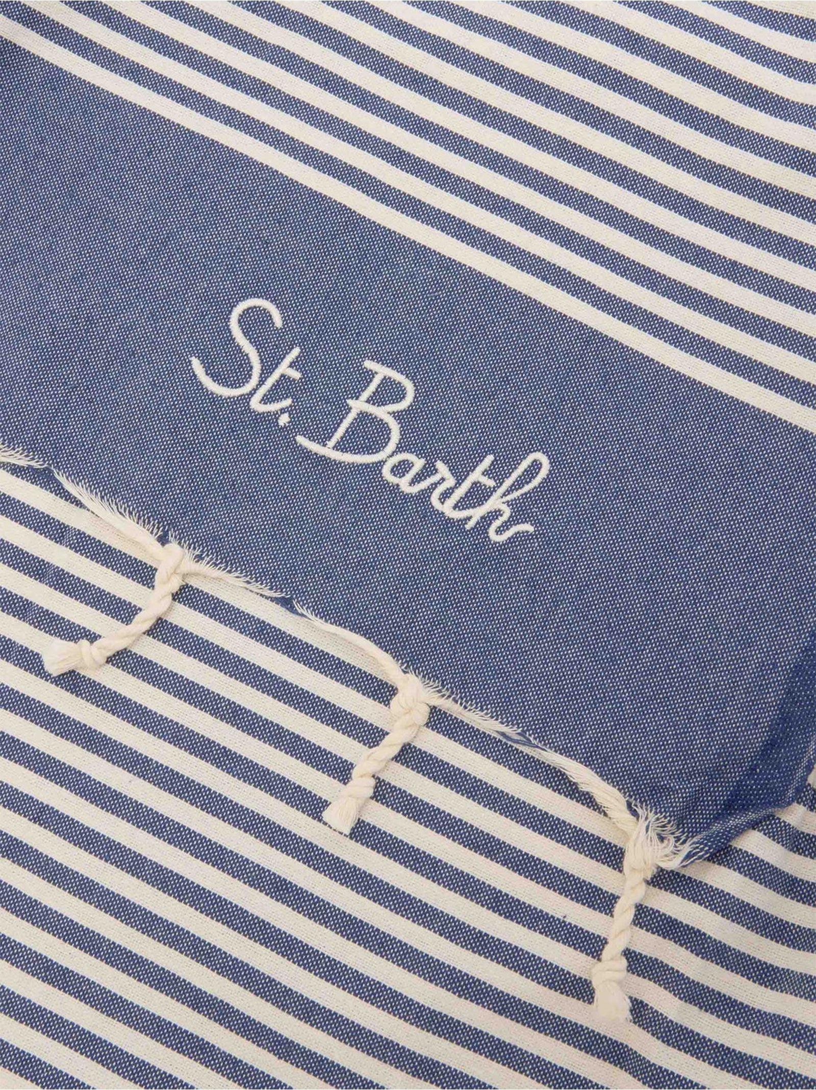 Saint Barth Telo Mare Mini Stripes Blu Bianche-3