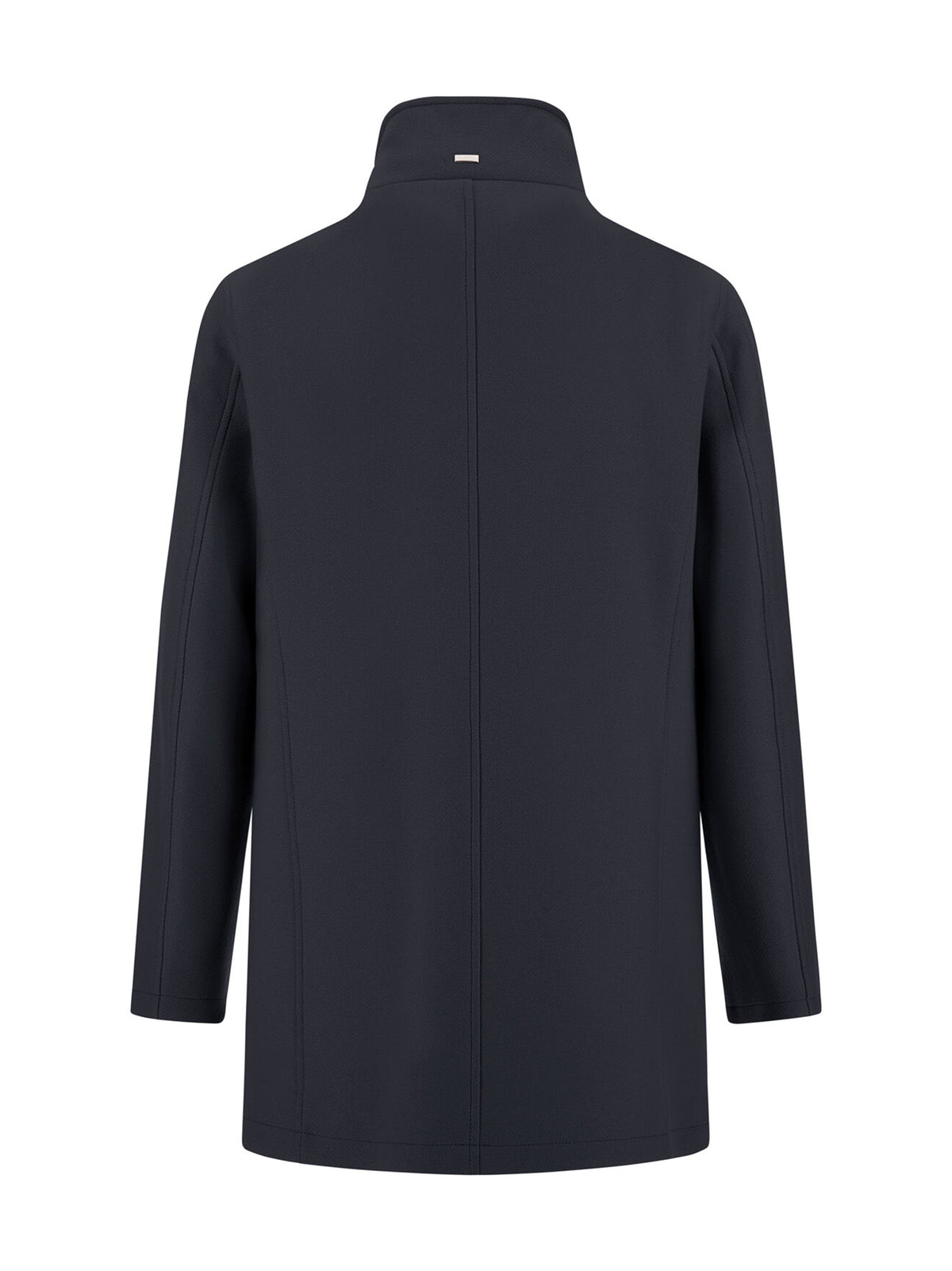 Herno Cappotto Collo Ecopelliccia Blu-2