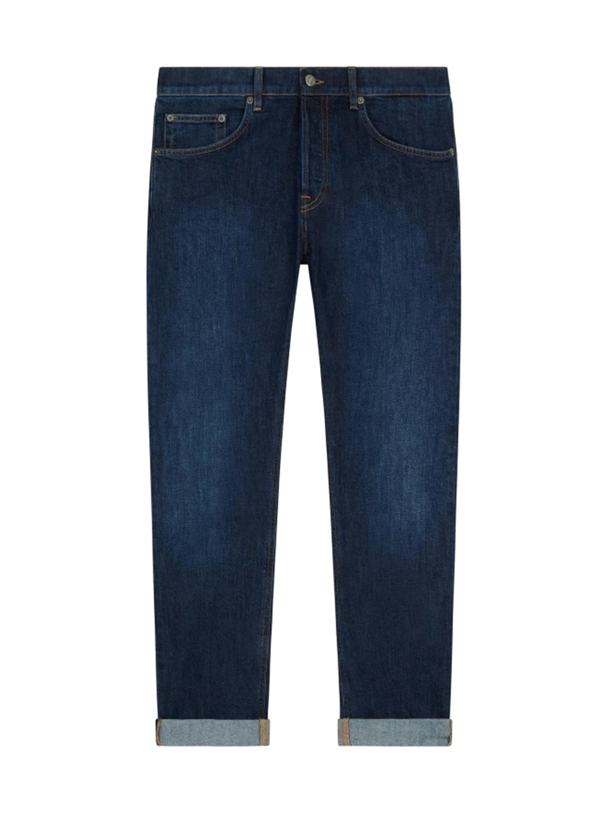 Dondup Jeans Icon regular in denim stretch lavaggio scuro-1