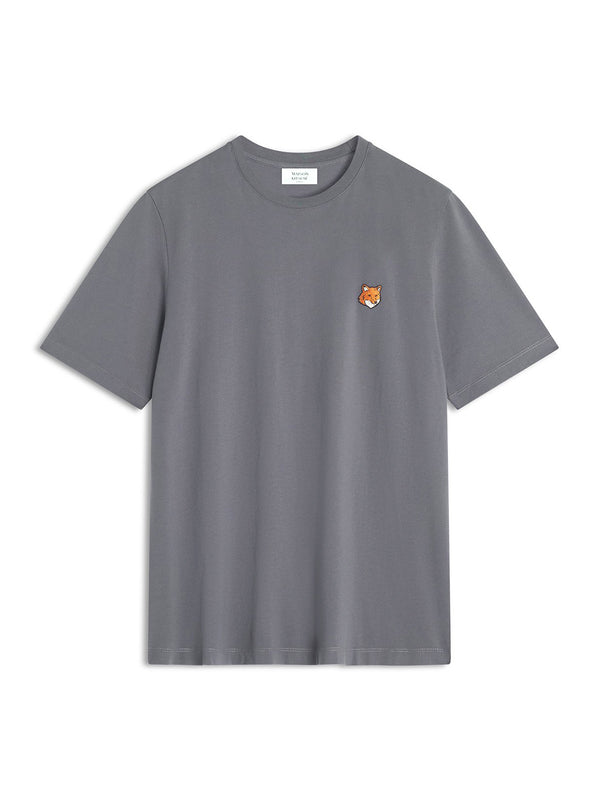 Maison Kitsune Fox Head Regular Tee-Shirt Charcoal
