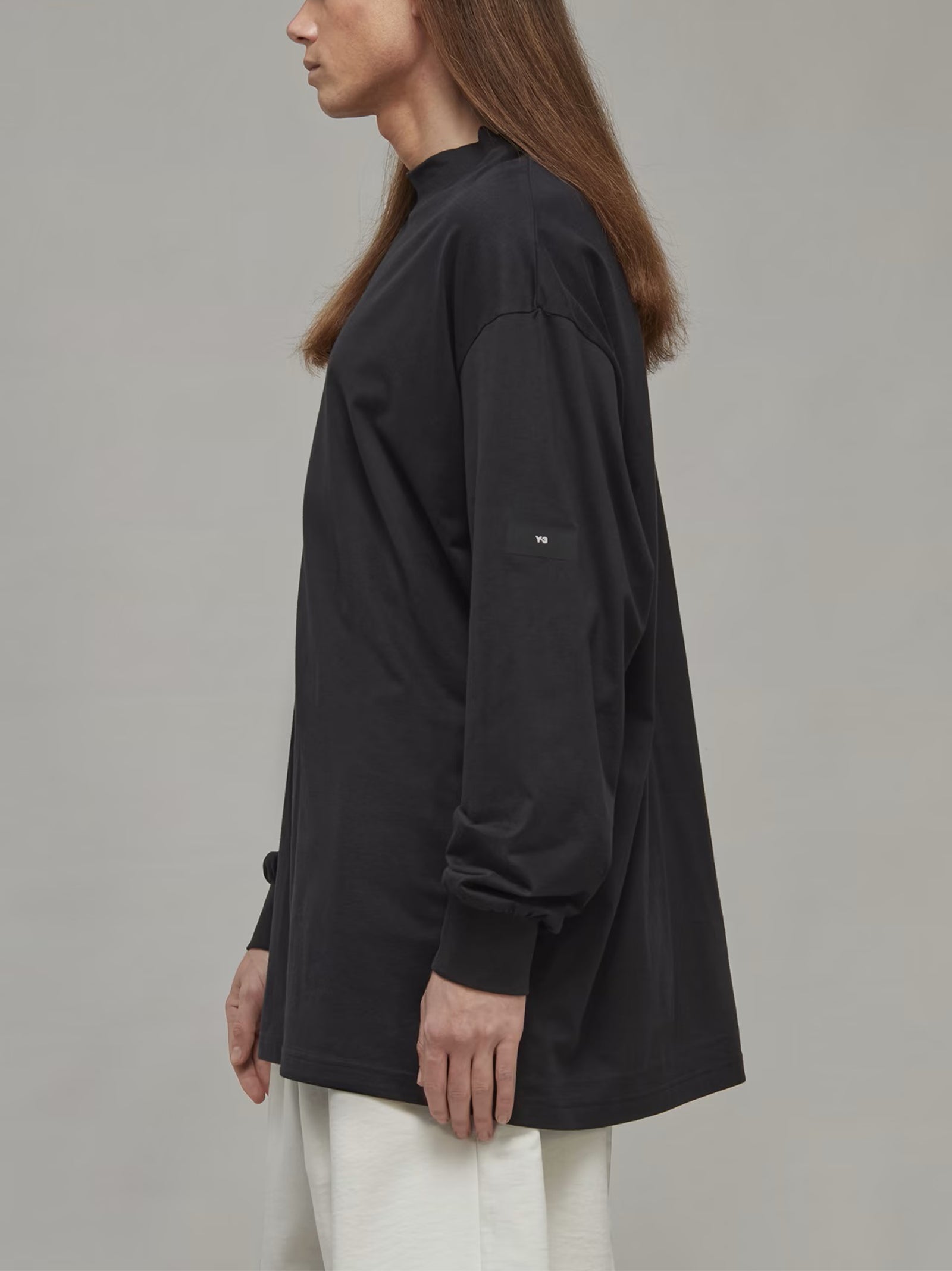 A Loose Y-3 Mock-Neck T-Shirt-3
