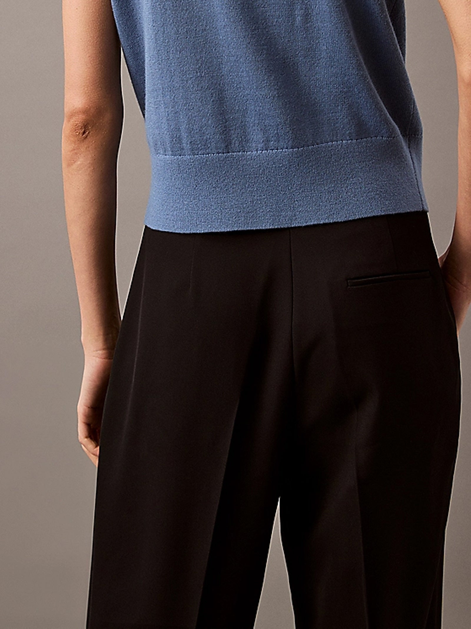 Pantaloni Con Pieghe In Morbido CrÊPe-4