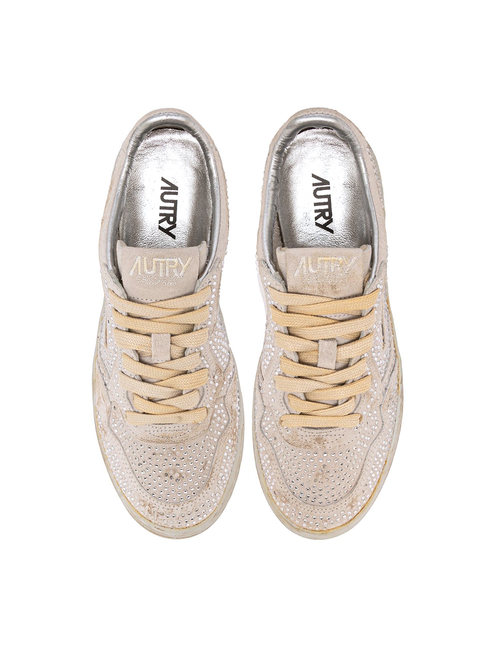 Autry Sneakers Medalist Low Wom Strass-4