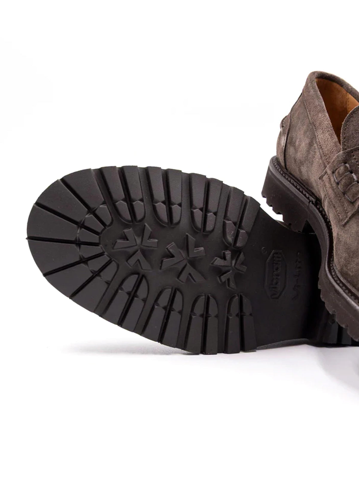 Berwick 1707 Mocassino in suede Repello Calf Dark Peat-4