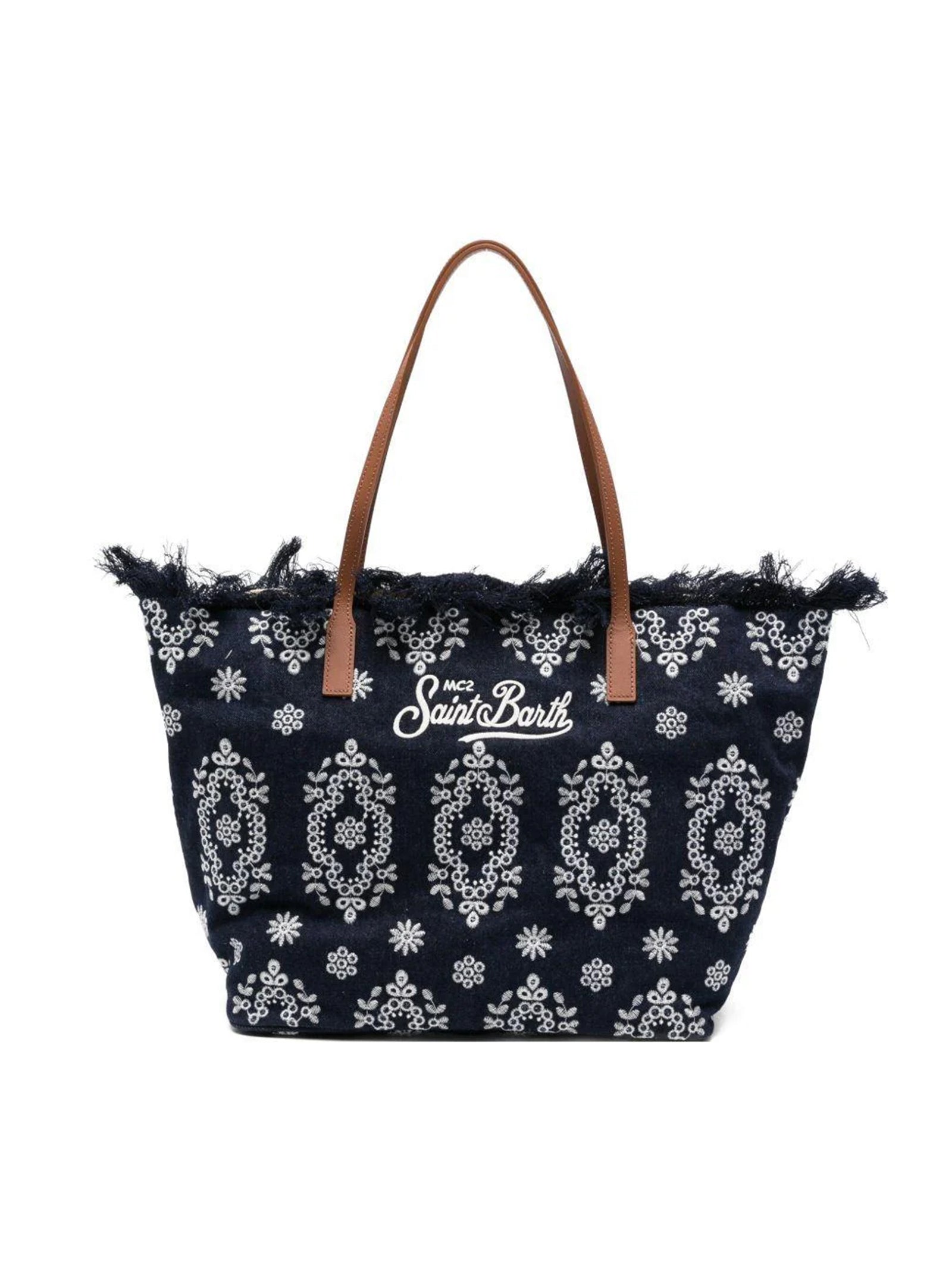 Saint Barth City Bag Sangallo Blu-1
